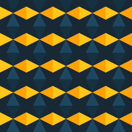 Abstract seamless geometric pattern of rhombuses and stars. Vector illustrationのイラスト素材