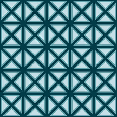 Abstract geometric pattern of squares and triangles. Seamless mosaic and tile. Vector illustrationのイラスト素材