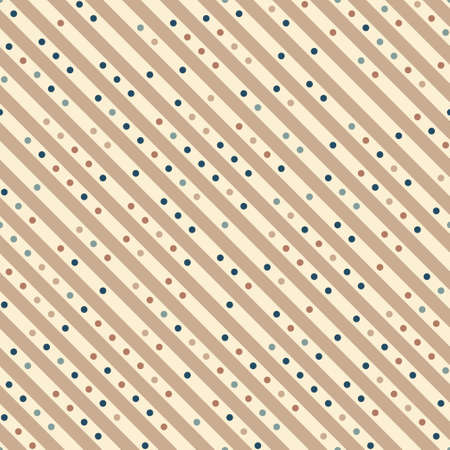 Abstract seamless geometric pattern of diagonal lines and dots. Vector illustrationのイラスト素材