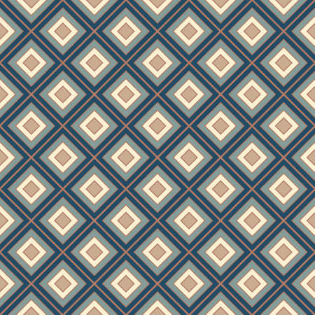 Abstract seamless geometric pattern of rhombuses and diagonals. Vector illustrationのイラスト素材