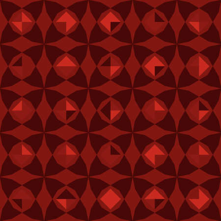 Abstract seamless geometric pattern of circles and curves. Vector illustrationのイラスト素材
