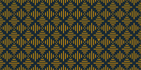 Abstract geometric block and squares pattern. Seamless mosaic and tile. Vector illustration