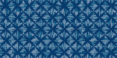 Abstract geometric block and squares pattern. Seamless mosaic and tile. Vector illustrationのイラスト素材