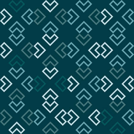 Abstract geometric block and squares pattern. Seamless mosaic and tile. Vector illustrationのイラスト素材
