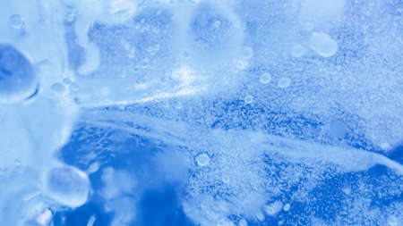 .Winter ice background tint blue. blurring.の写真素材