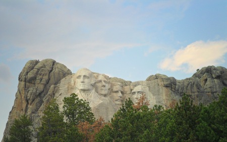 The memorial park in Mount Rushmore National Memorial - South Dakotaのeditorial素材