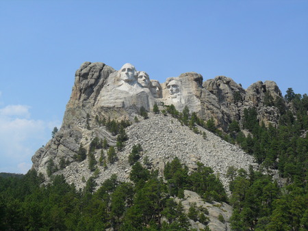 Us president in Mount Rushmore National Memorial - South Dakotaのeditorial素材