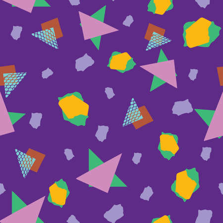Vector seamless shapes and texture pattern. Suitable for packaging, gift wrap, fabric, scrap booking, wallpaper and other design projects.のイラスト素材