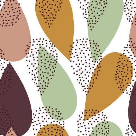 Vector Moroccan and abstract shapes seamless pattern. Suitable for wallpaper, gift wrap. packaging, fabric and other design projects.のイラスト素材