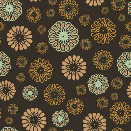 Vector Moroccan and abstract shapes seamless pattern. Suitable for wallpaper, gift wrap. packaging, fabric and other design projects.のイラスト素材