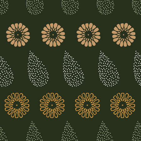 Vector Moroccan and abstract shapes seamless pattern. Suitable for wallpaper, gift wrap. packaging, fabric and other design projects.のイラスト素材
