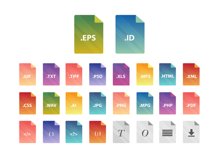 Archive file formats.のイラスト素材