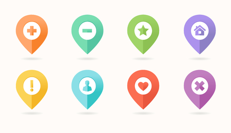 Map pin iconのイラスト素材