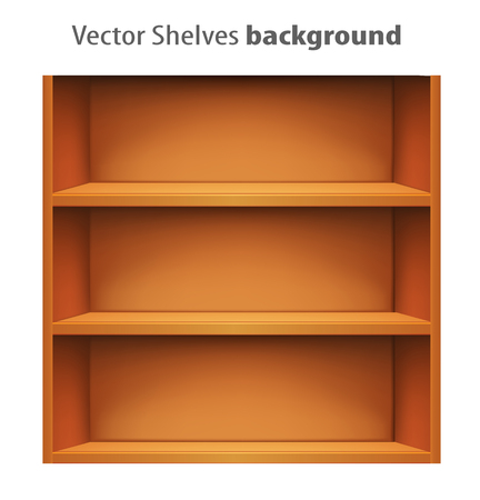 3d vector book shelve templateのイラスト素材