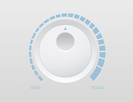Volume button music knob Vector illustration.のイラスト素材