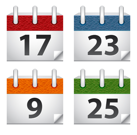 Icon calendar isolated on backgroundのイラスト素材