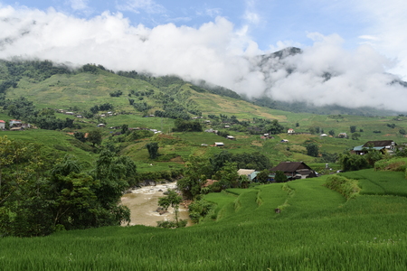 sapa village's viewの写真素材