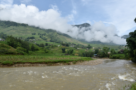 sapa village's viewの写真素材