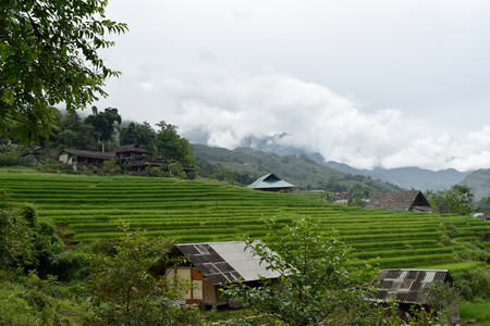 sapa village's viewの写真素材