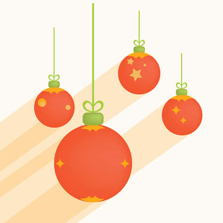 Christmas balls. vector illustrationのイラスト素材