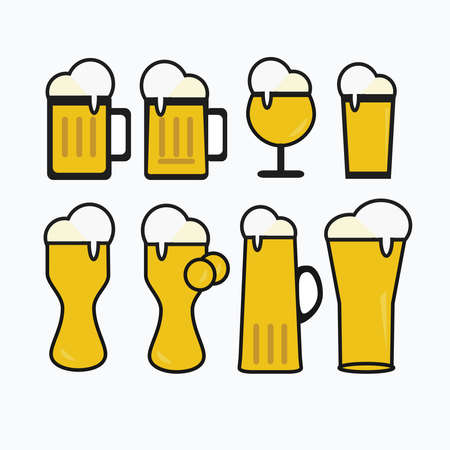 Beer glassesのイラスト素材