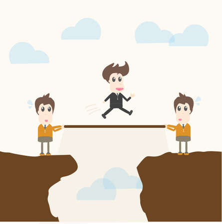 Teamwork,businessmanのイラスト素材