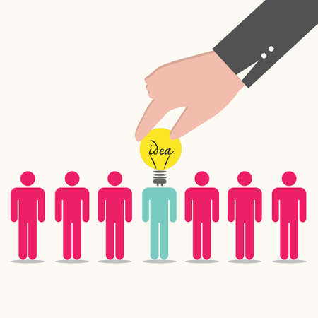 Human resource concept,business idea のイラスト素材