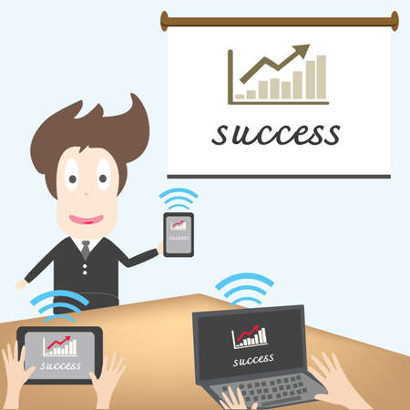 successful businessmanのイラスト素材