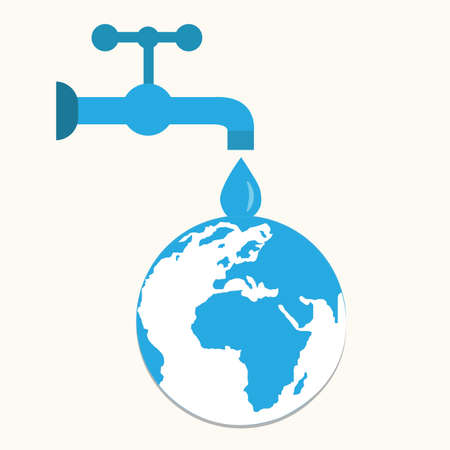 faucets and drops,save world,illustrationsのイラスト素材