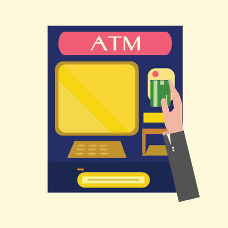ATM,machine のイラスト素材