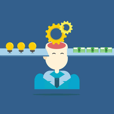 idea is money conceptのイラスト素材