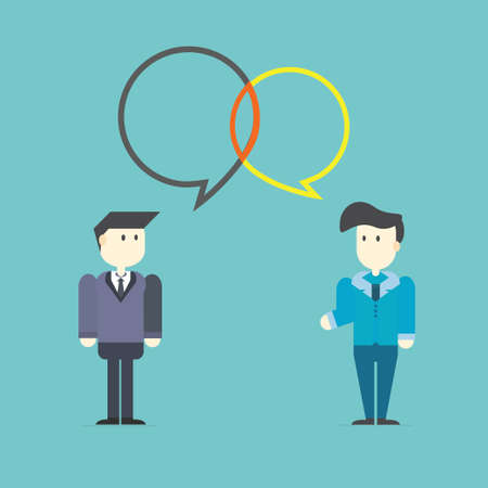 People Chatting,reviews and discussion  のイラスト素材