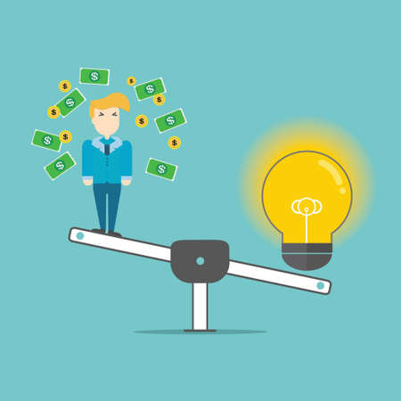 Idea value vector illustrationのイラスト素材