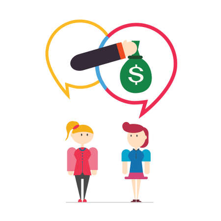 Customer feedback,speech bubbles,vector,illustration.のイラスト素材