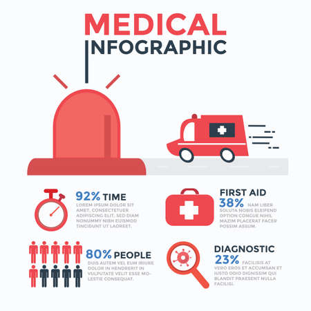 Medical Infographics,vector.のイラスト素材