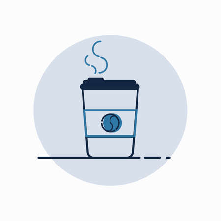 Coffee cup, illustration,vector.の写真素材