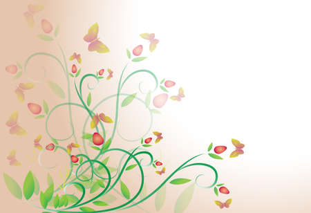 floral backgroundのイラスト素材