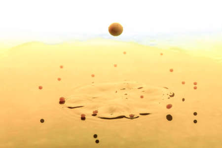 splashing milkの写真素材