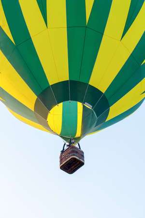hot air balloon is flyingの写真素材