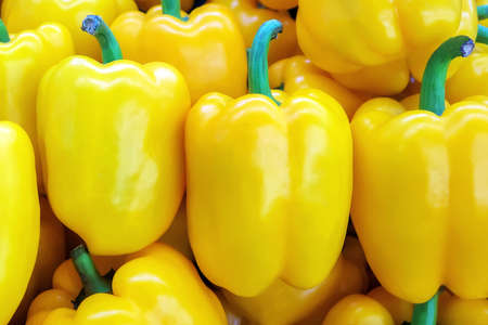 Yellow sweet chilliの写真素材
