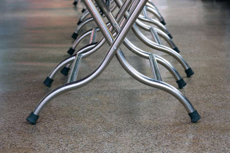 steel legs tablesの写真素材