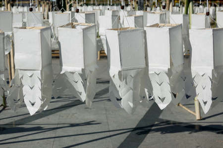 vintage lamp decorative in home, lamp modern style, By far the Lanna lanterns used as household appliances. There are a lot of northern Thailand.の写真素材