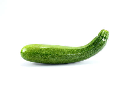 Fresh  zucchini isolated on a white background.の写真素材
