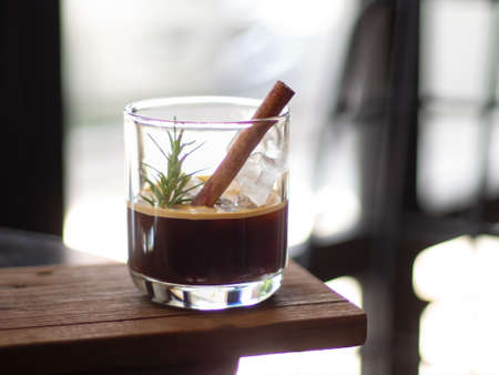 Espresso double shot on iceの写真素材