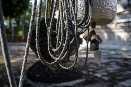 A rope made of natural fibre,