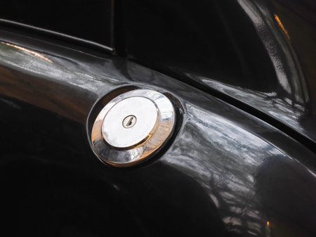 automobile, chrome gas tank lidの写真素材