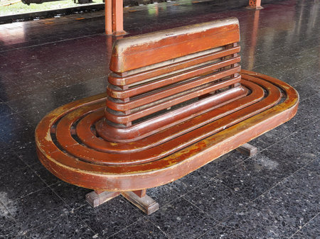 wood chair for Railway station,Chiangmai Thailand