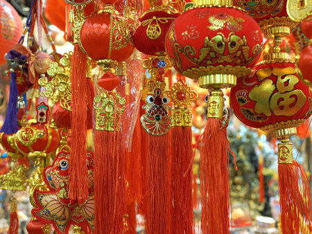 Chinese New Year decorationsの写真素材