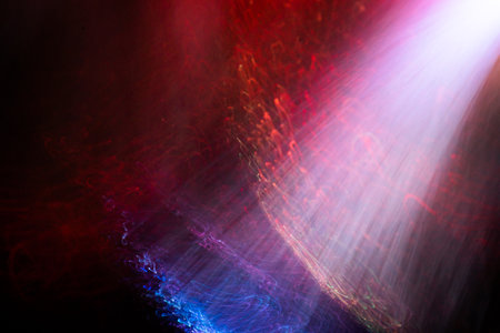 Light beam of energy with elegant glowing abstract background.