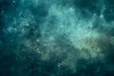 Beautiful abstract grungy blue stucco wall background in cold mood with space for text.の写真素材